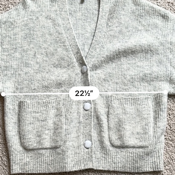 & Other Stories Alpaca Gray Oversized Cardigan Size Small - Picture 12 of 12